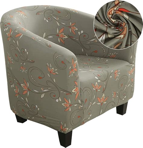 It uses wide adjustable elastic straps, strong and long-lasting, and the unique pocket design helps you to manage small objects, preventing a loss. . Tub chair slipcover